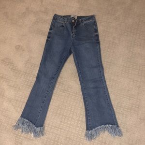 High waisted jeans